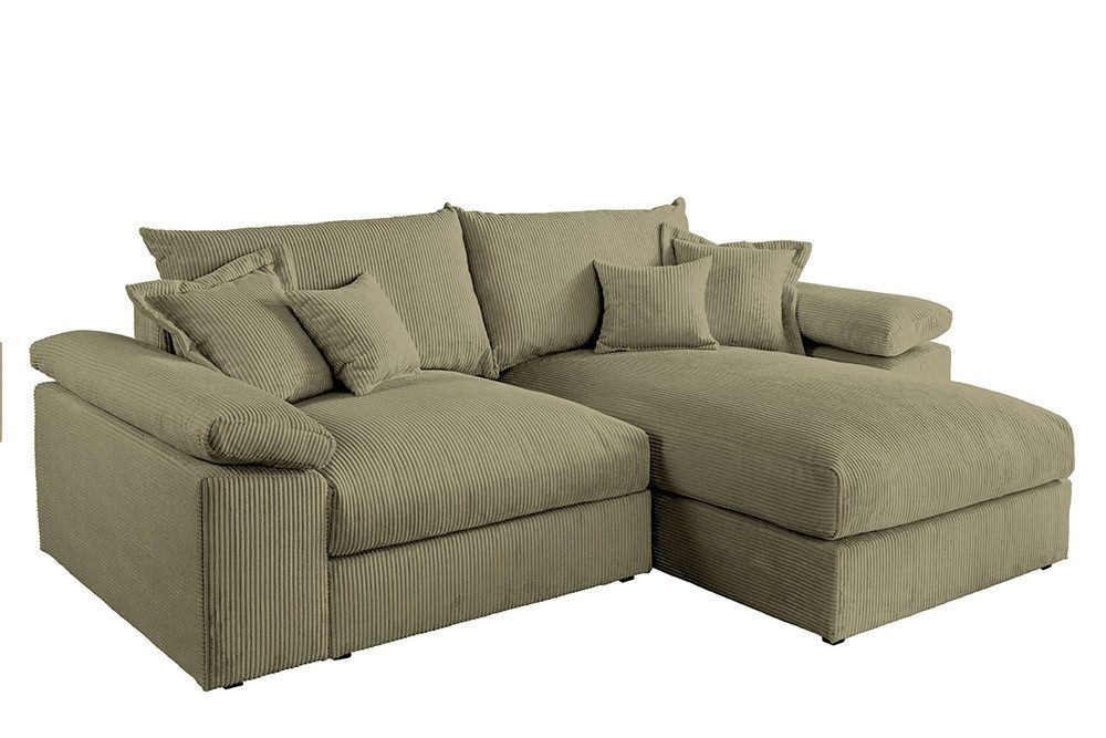 riess-ambiente Ecksofa ATMOSPHERE XL 245cm grün günstig online kaufen