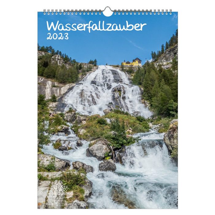 Seelenzauber Wandkalender Wasserfallzauber DIN A3 Kalender für 2023 Wasserfälle und Kaskaden -