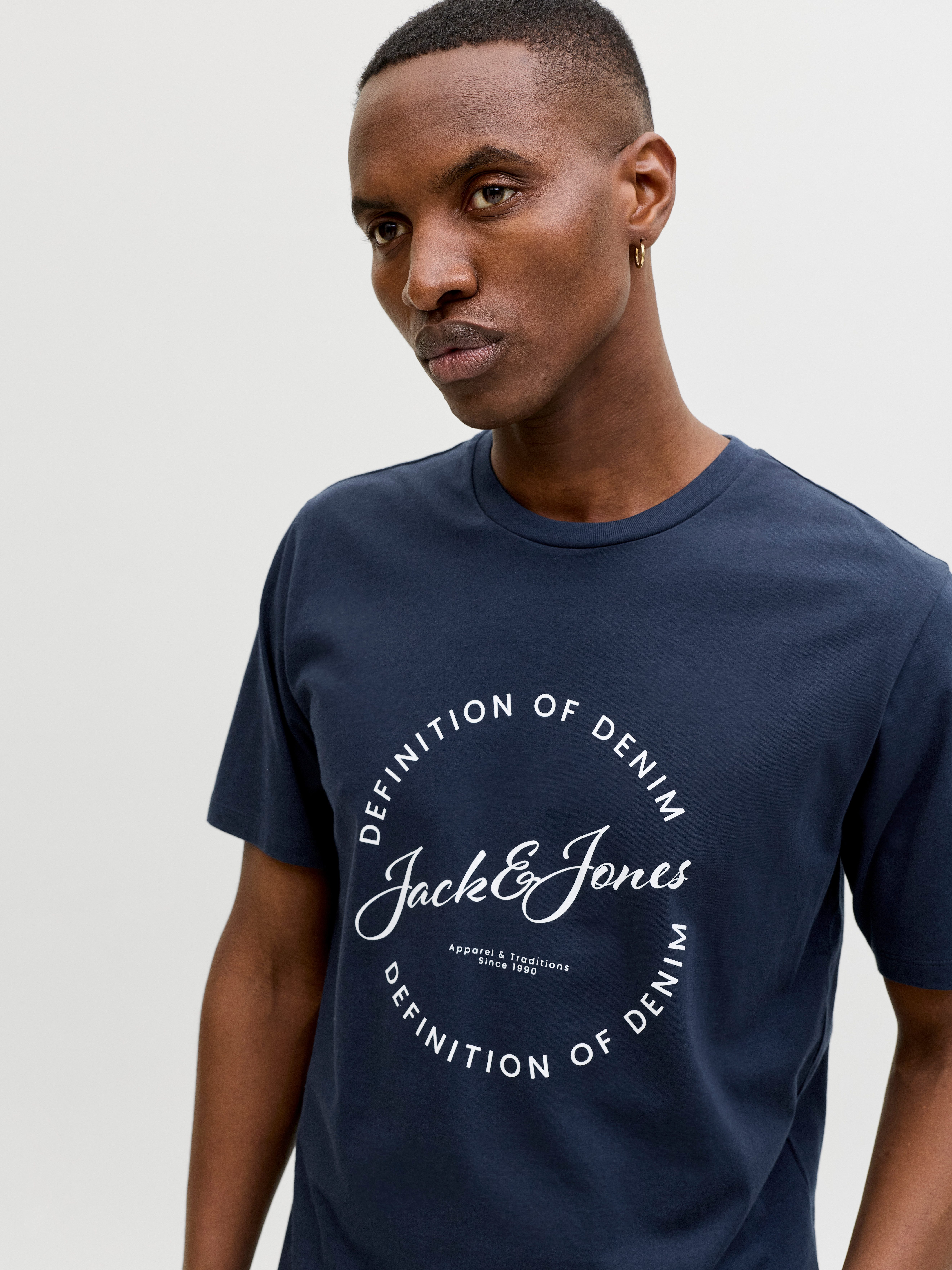 Jack & Jones T-Shirt JJGRAYSON TEE SS CREW NECK Baumwolle, regular fit – Bild 4 von 5
