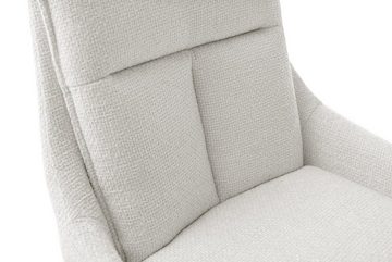 freiraum Küchenstuhl PARKER (2-er Set), (2-er Set) in Creme, Polyester - 57x85x65cm (BxHxT)