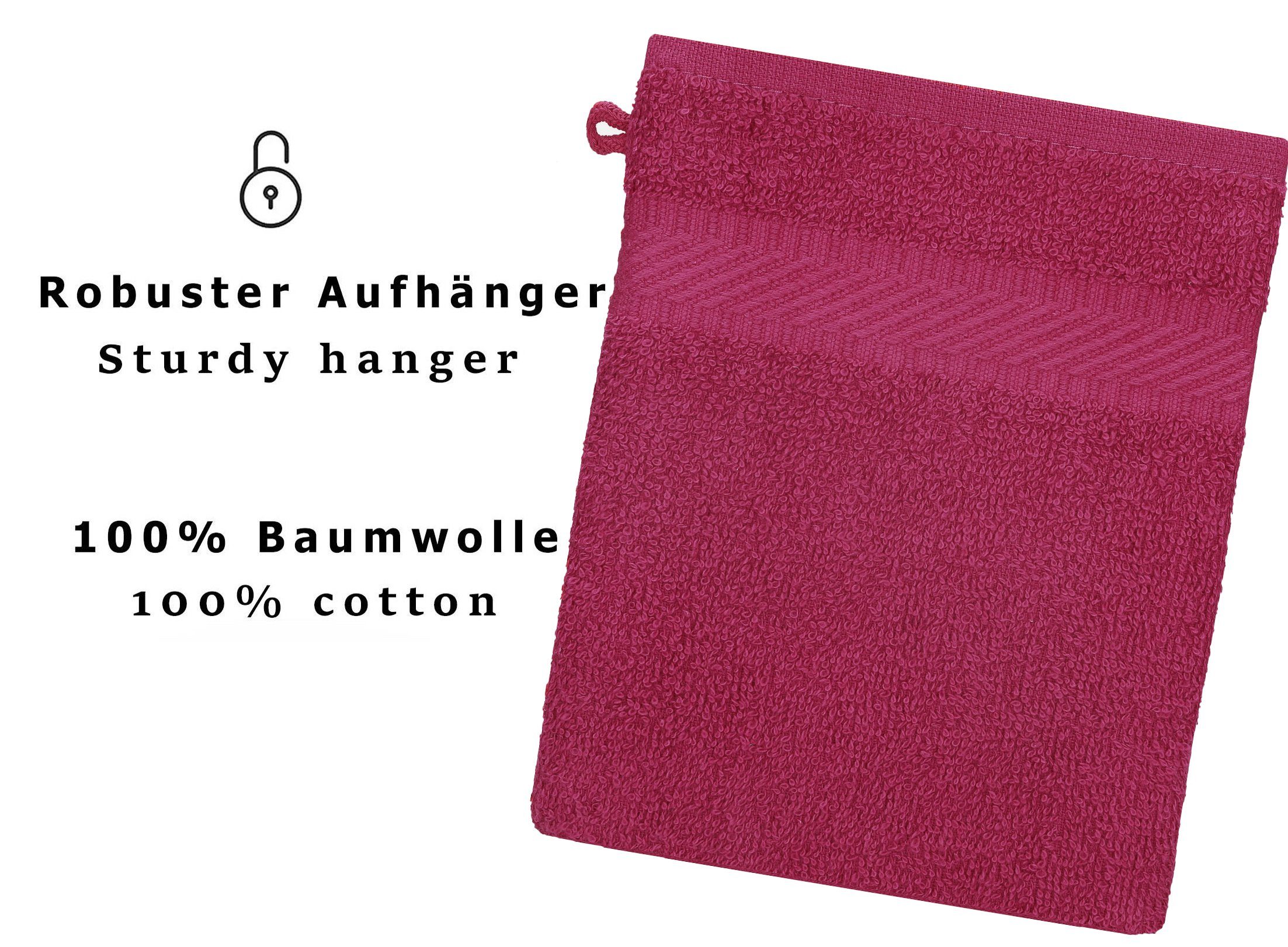 16x21 20 Farbe Palermo Größe cm Stück cranberry Waschhandschuh Betz