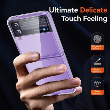 CoolGadget Handyhülle Transparent Ultra Slim Case für Samsung Galaxy Z Flip 3 6,7 Zoll, Silikon Hülle Dünne Schutzhülle für Samsung Z Flip 3 5G Hülle