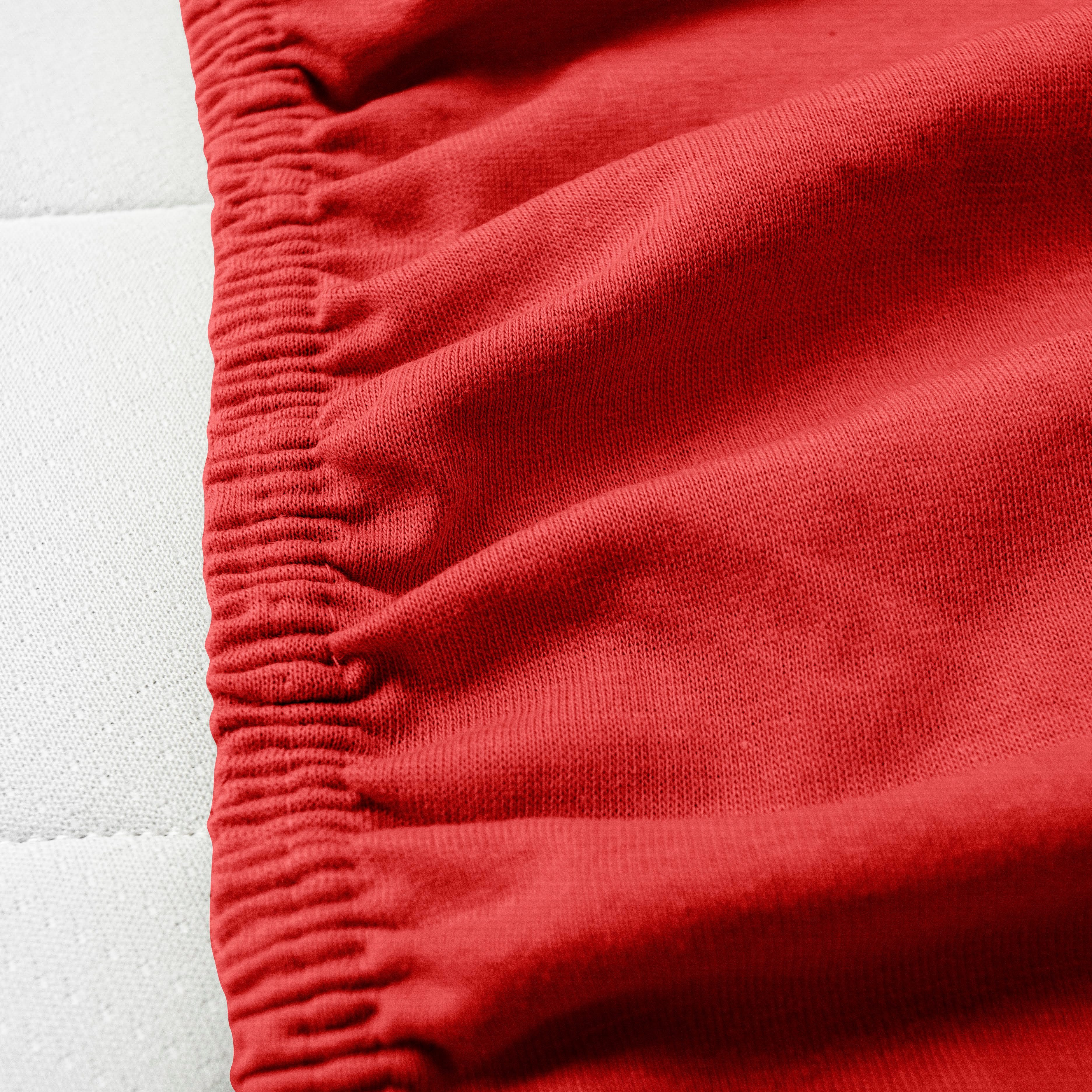 Hometex Premium Textiles Spannbettlaken Jersey Spannbettlaken 100% Baumwolle, Jersey, Gummizug: Rundumgummizug, Premium-Jersey Matratzenhöhe bis 23 cm
