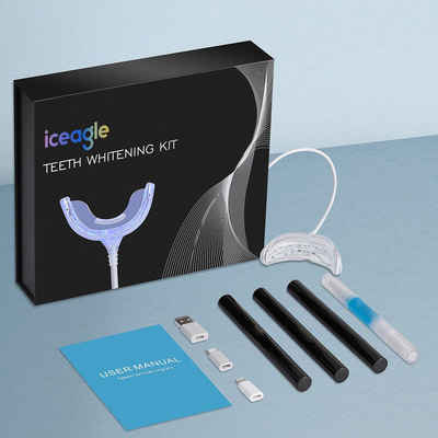 iceagle Zahnbleaching-Kit »Zahnaufhellung Gel Teeth Whitening, 360° Auto Zahnbürste«