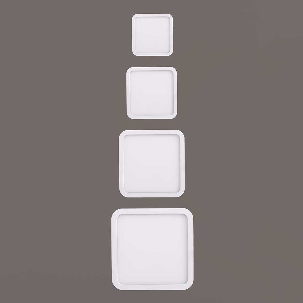 Mantra Einbauleuchte Decken-LED-Einbauleuchte quadratisch Saona Weiß-Matt Weiß-Matt