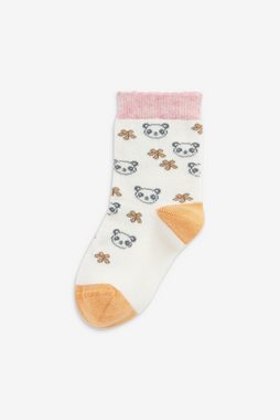 Next Kurzsocken 5er-Pack Söckchen mit Baumwolle und Panda-Motiv (5-Paar)