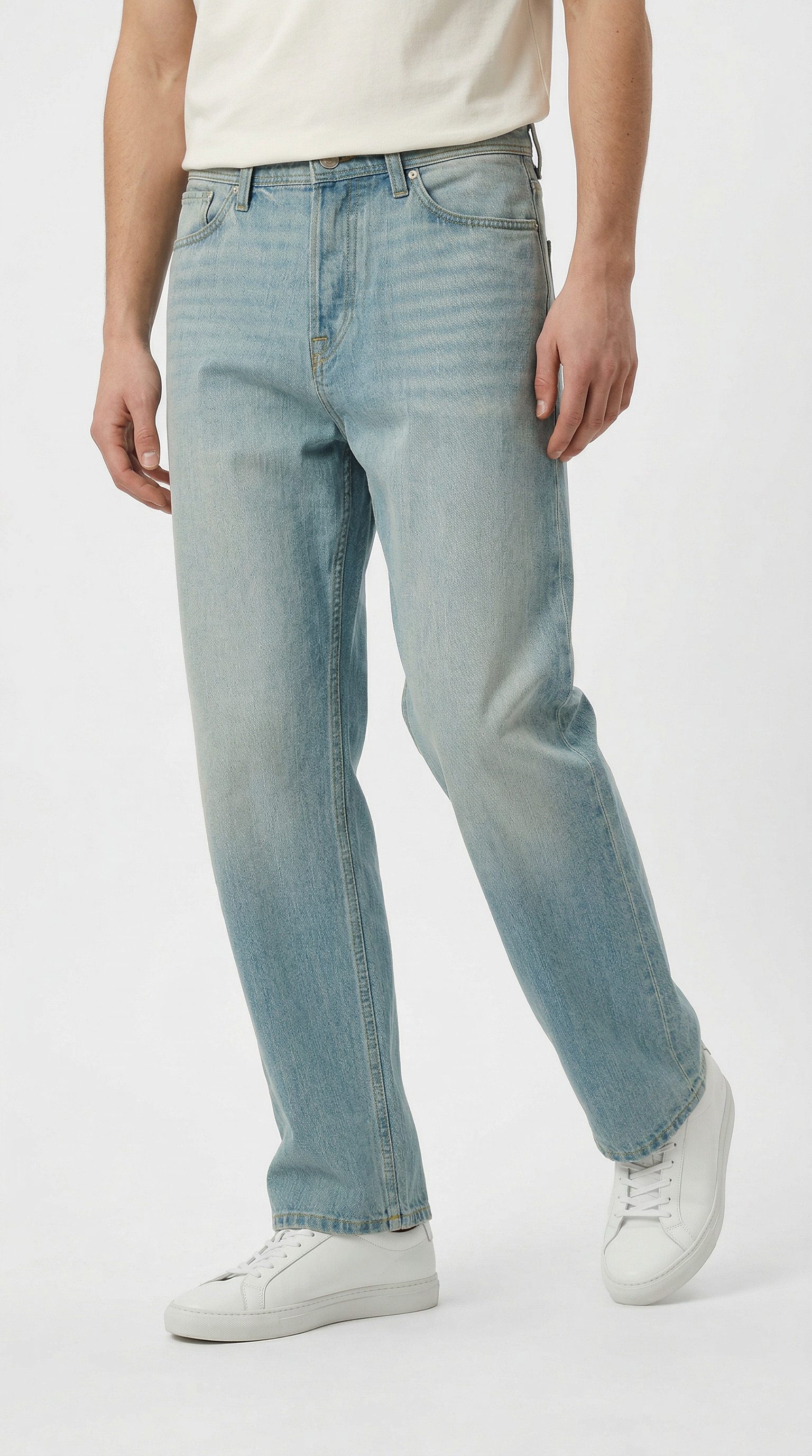 Jack & Jones Relax-fit-Jeans JJIALEX mit cleanem Look und Taschenvielfalt Baumwolle, relax fit