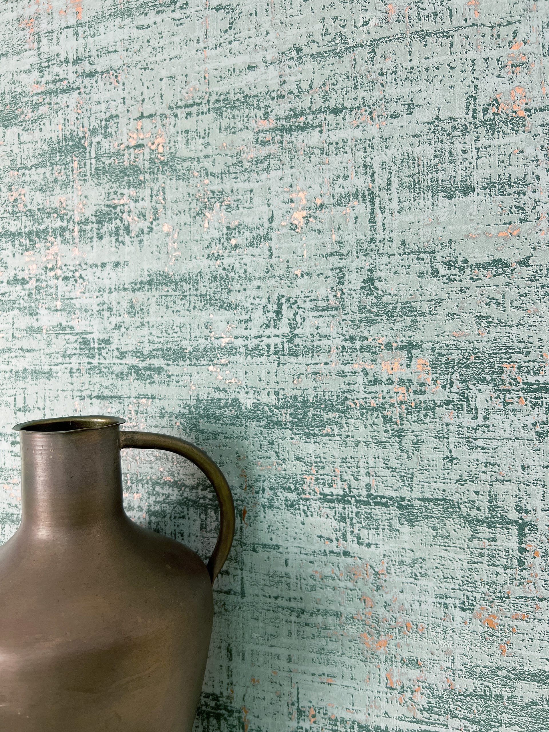 Newroom Vliestapete, Grün Tapete Modern Used-Look günstig online kaufen