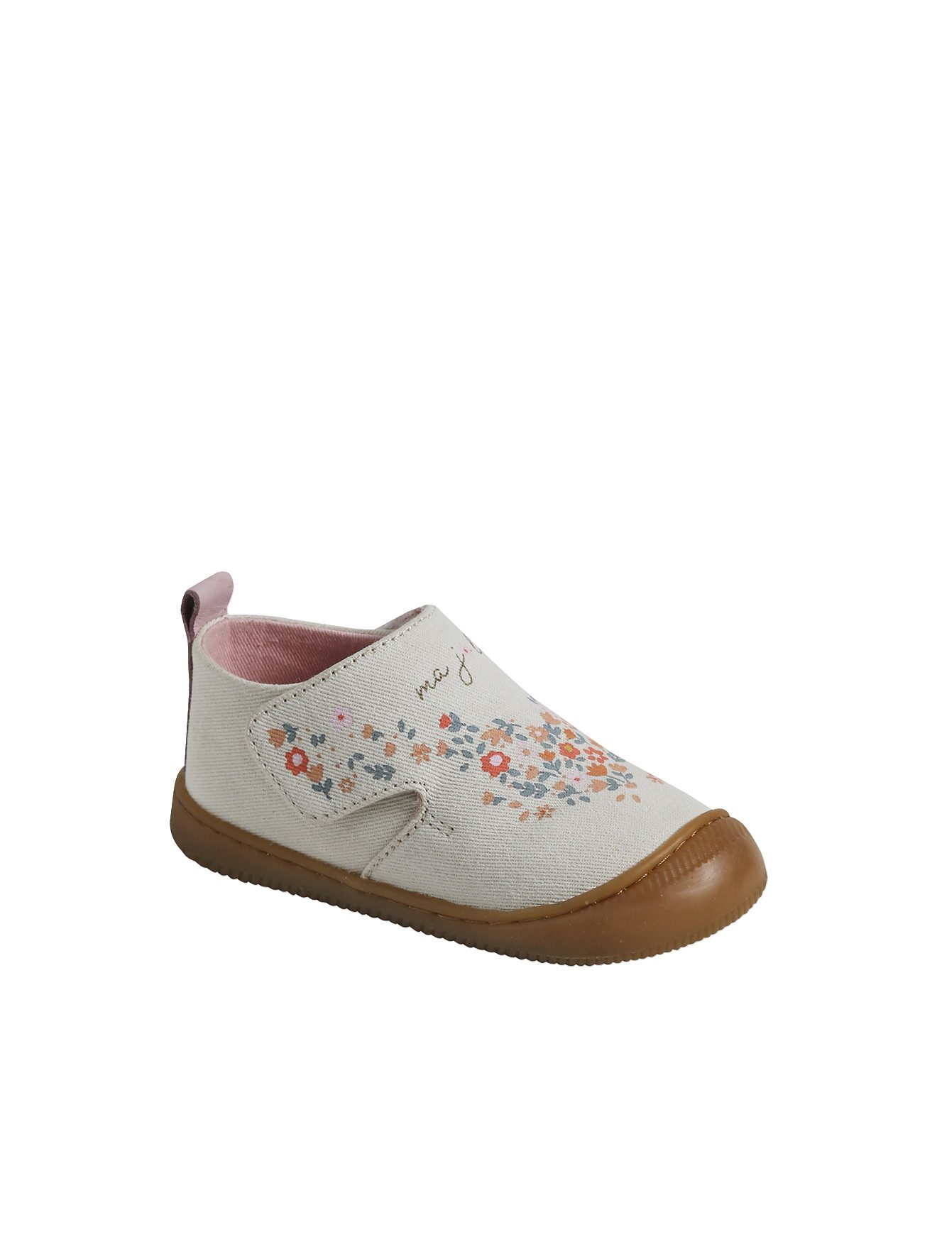 vertbaudet Baby Stoff-Hausschuhe mit Klettverschluss Hausschuh – Bild 4 von 5