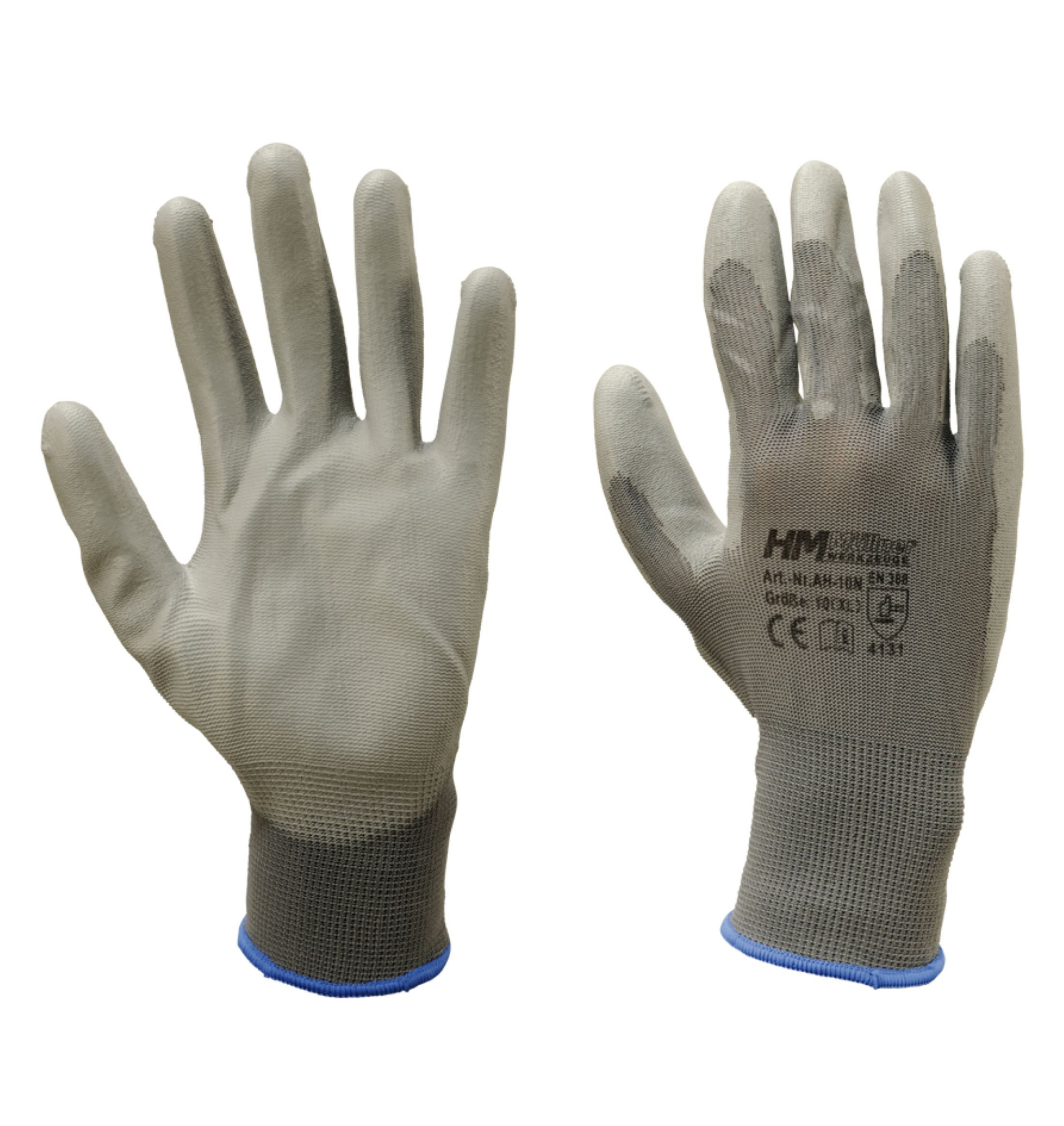 HM Müllner Werkzeuge Arbeitshandschuhe Müllner AH-7N Schutzhandschuh Feinstrick Handschuh Montagehandschuh Gr