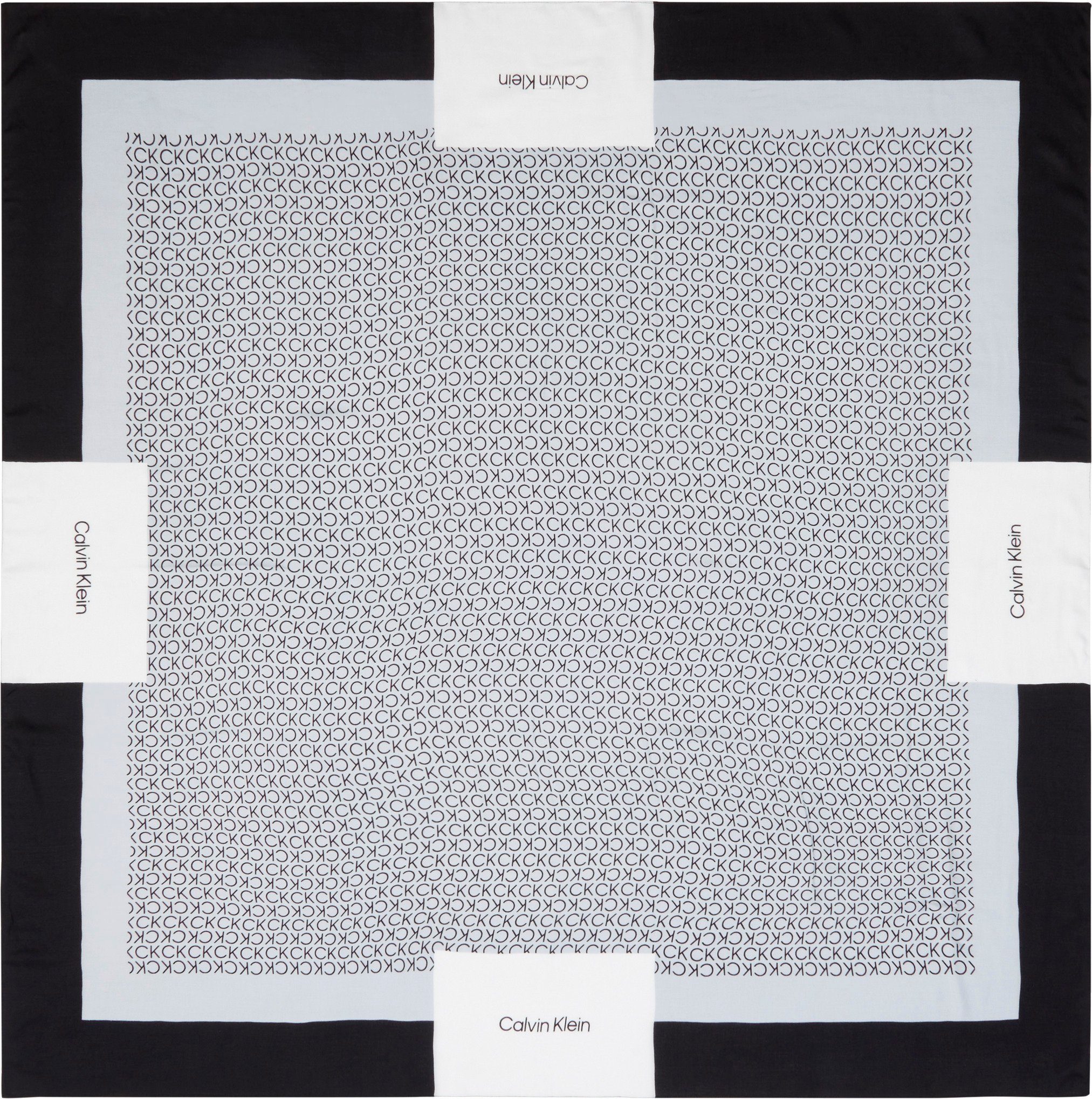 Calvin Klein Schal, mit Monogramm-Print Black Ck