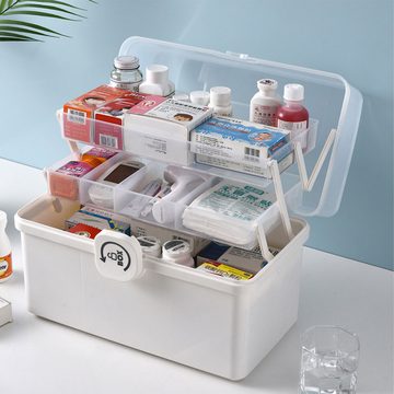 DOPWii Aufbewahrungsbox Pillenaufbewahrungsbox, tragbare Pillendose,für Zuhause und Büro