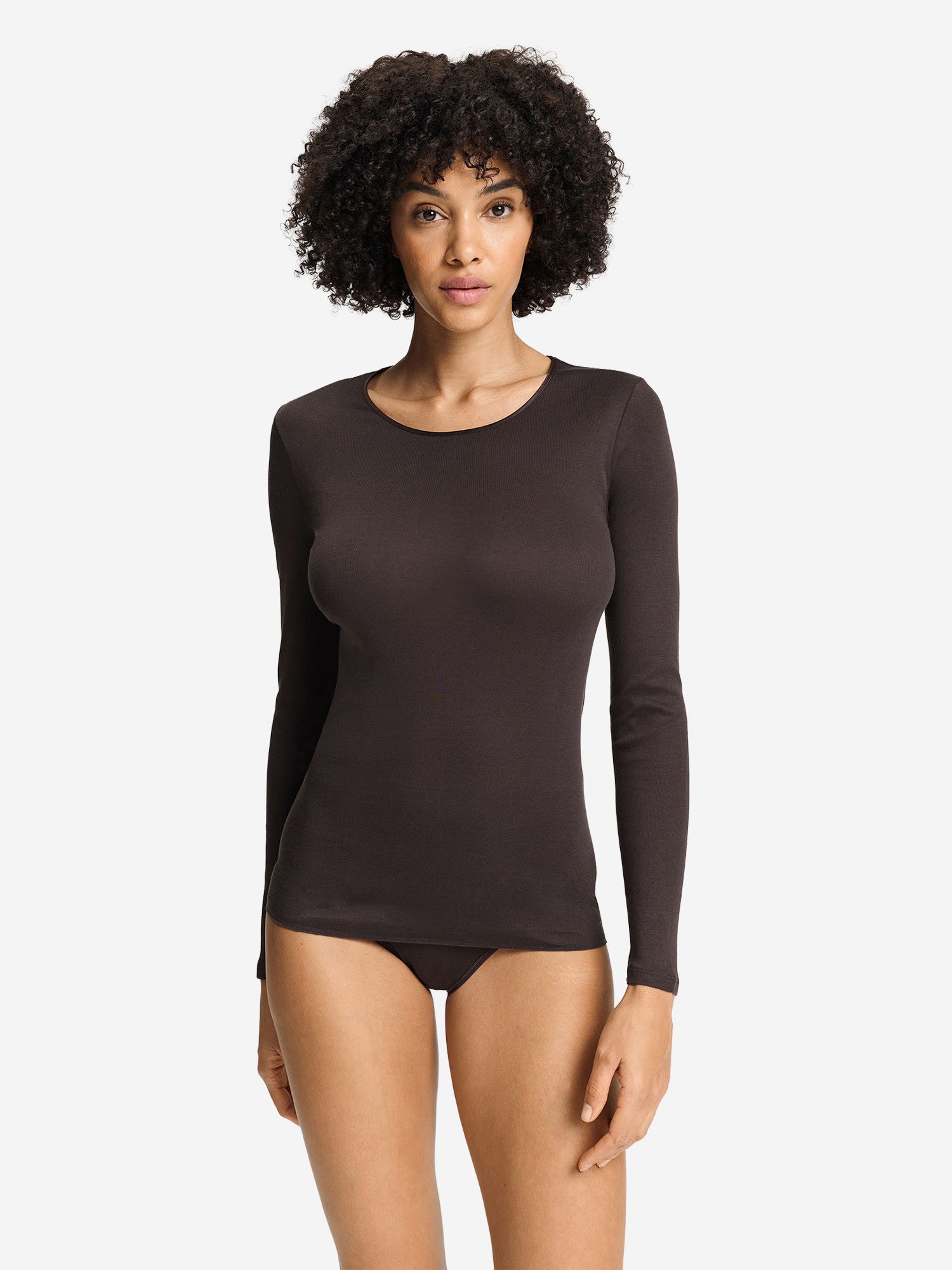 Hanro Longsleeve Cotton Seamless Langarmshirt, Longshirt, Shirt langarm