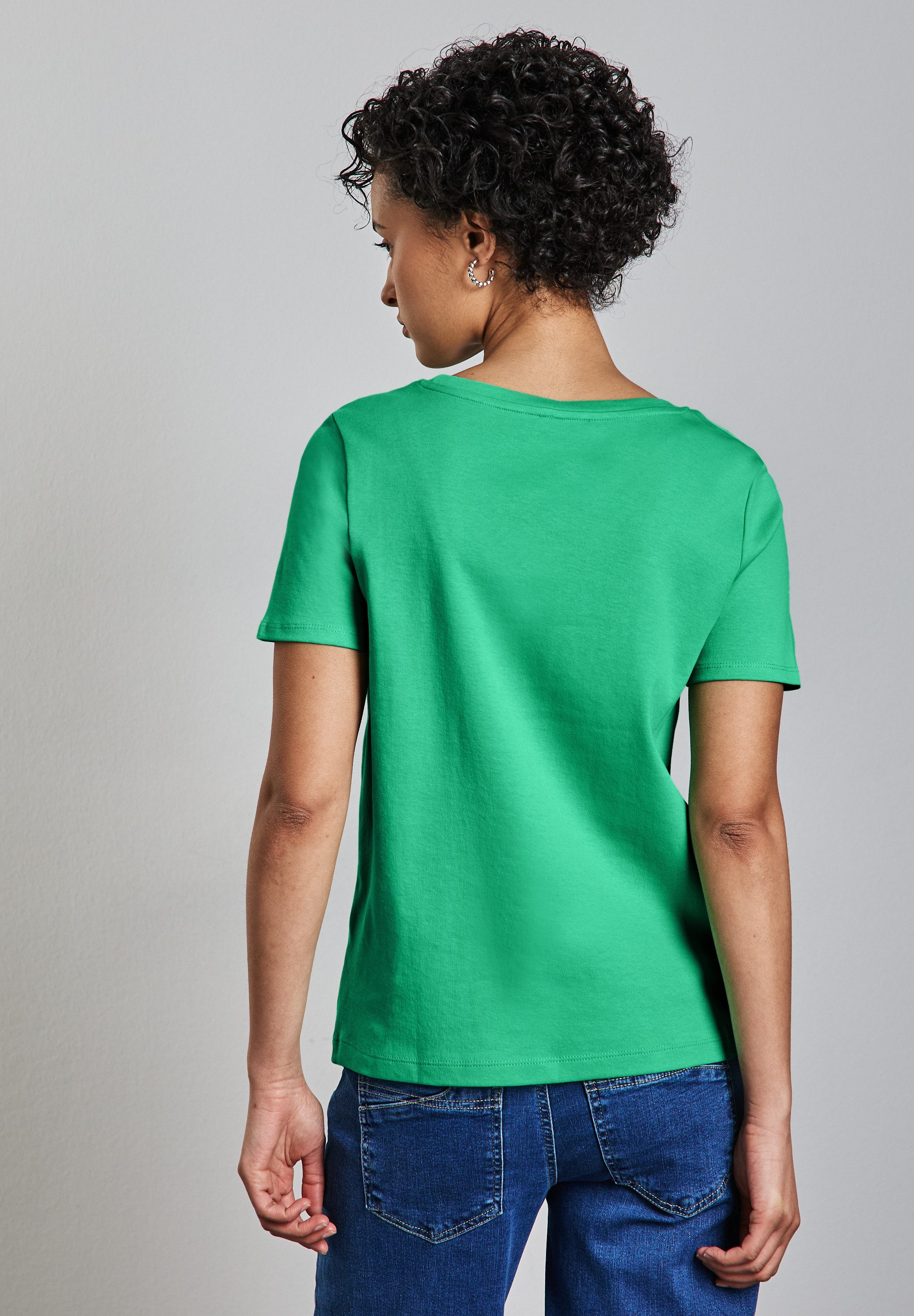 STREET ONE T-Shirt aus reiner Baumwolle günstig online kaufen