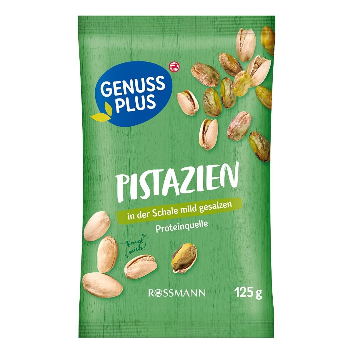 GENUSS PLUS Nüsse, Pistazien 125 g, geröstet & geslazen