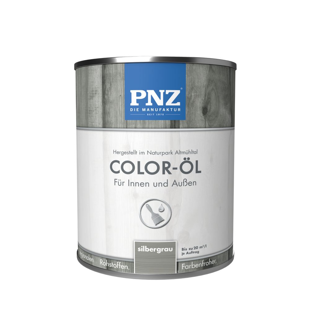 PNZ - Die Manufaktur Holzöl Color-Öl, farbenfroh, Renovierung oder Neuanstrich, Innen & Außen