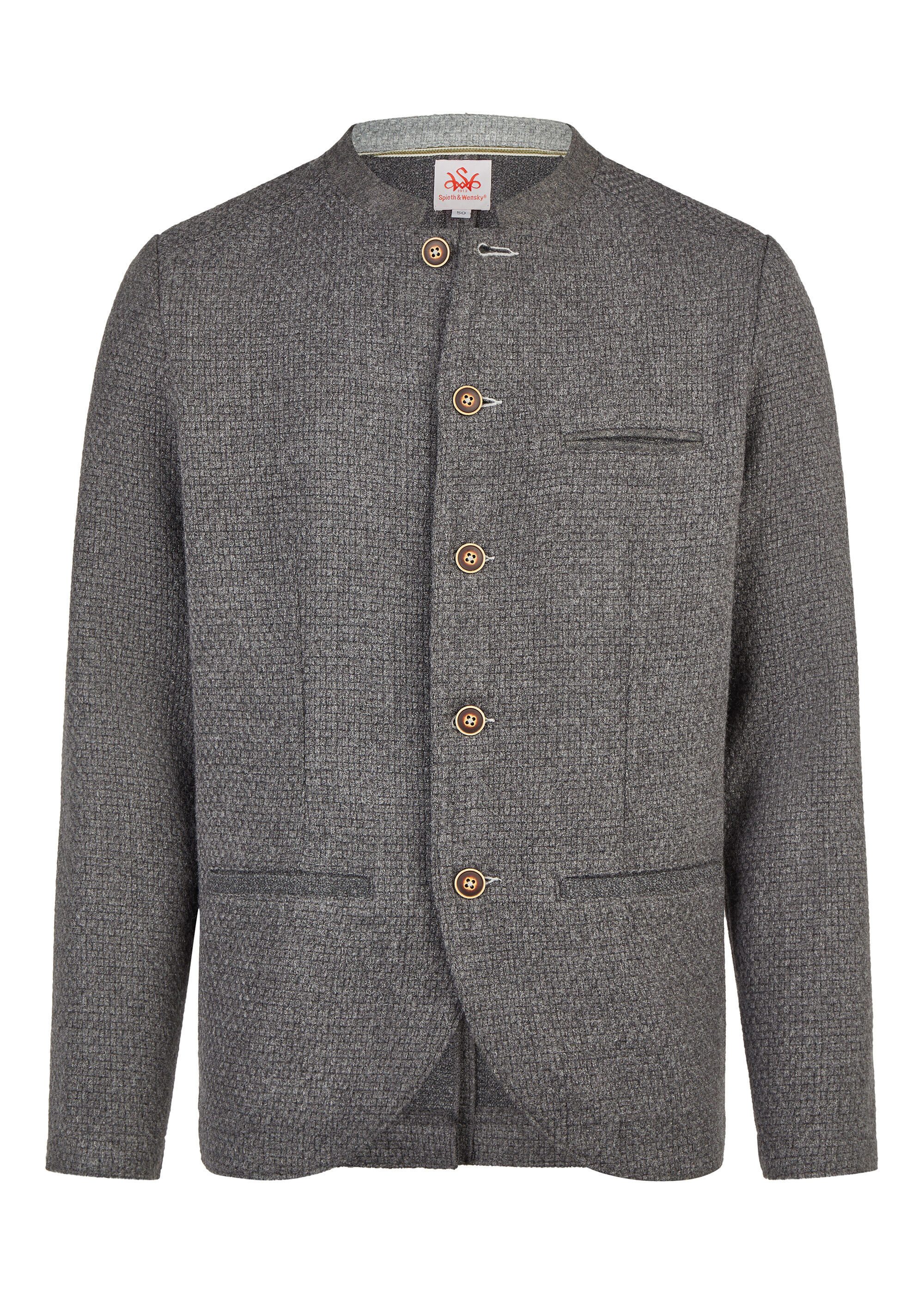 Spieth & Wensky Trachtenstrickjacke Konrad (1-tlg) mit klassischer Knopfleiste