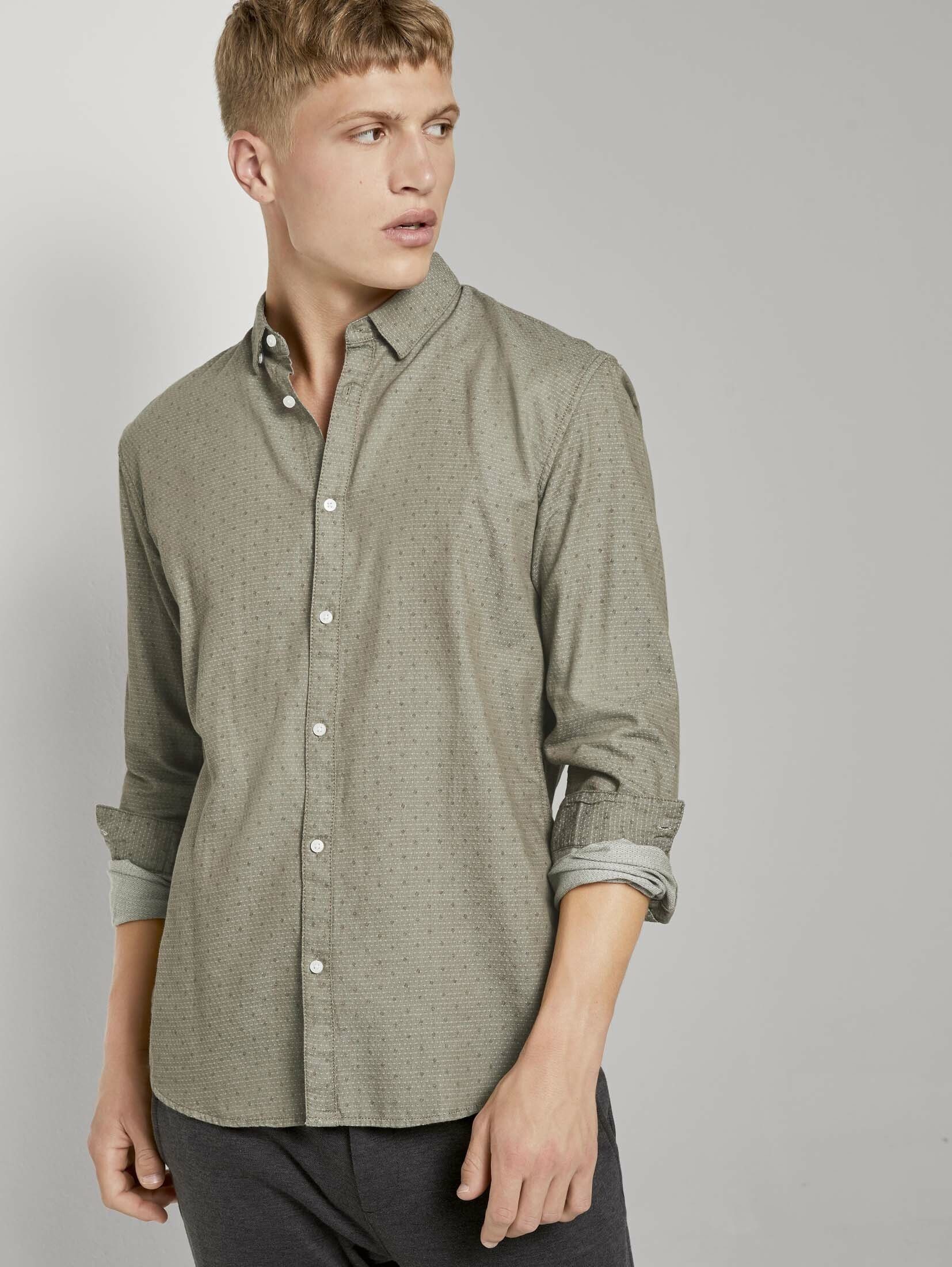TOM TAILOR Denim Langarmhemd »Fein gemustertes Hemd« online kaufen | OTTO