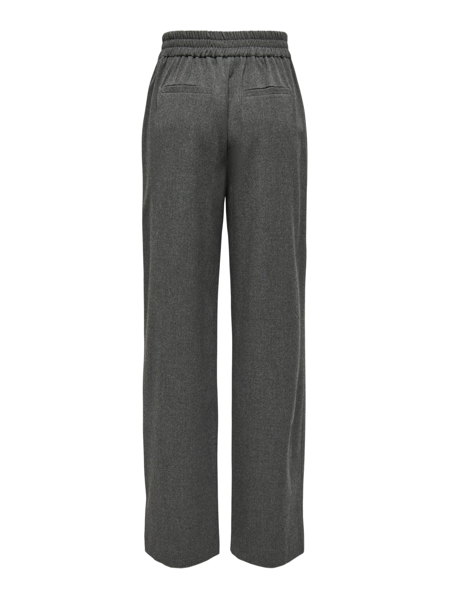 ONLY Stoffhose 2026 6_FALL2 grau, Casual, Polyester, Meliert, Wide Leg, Hoch