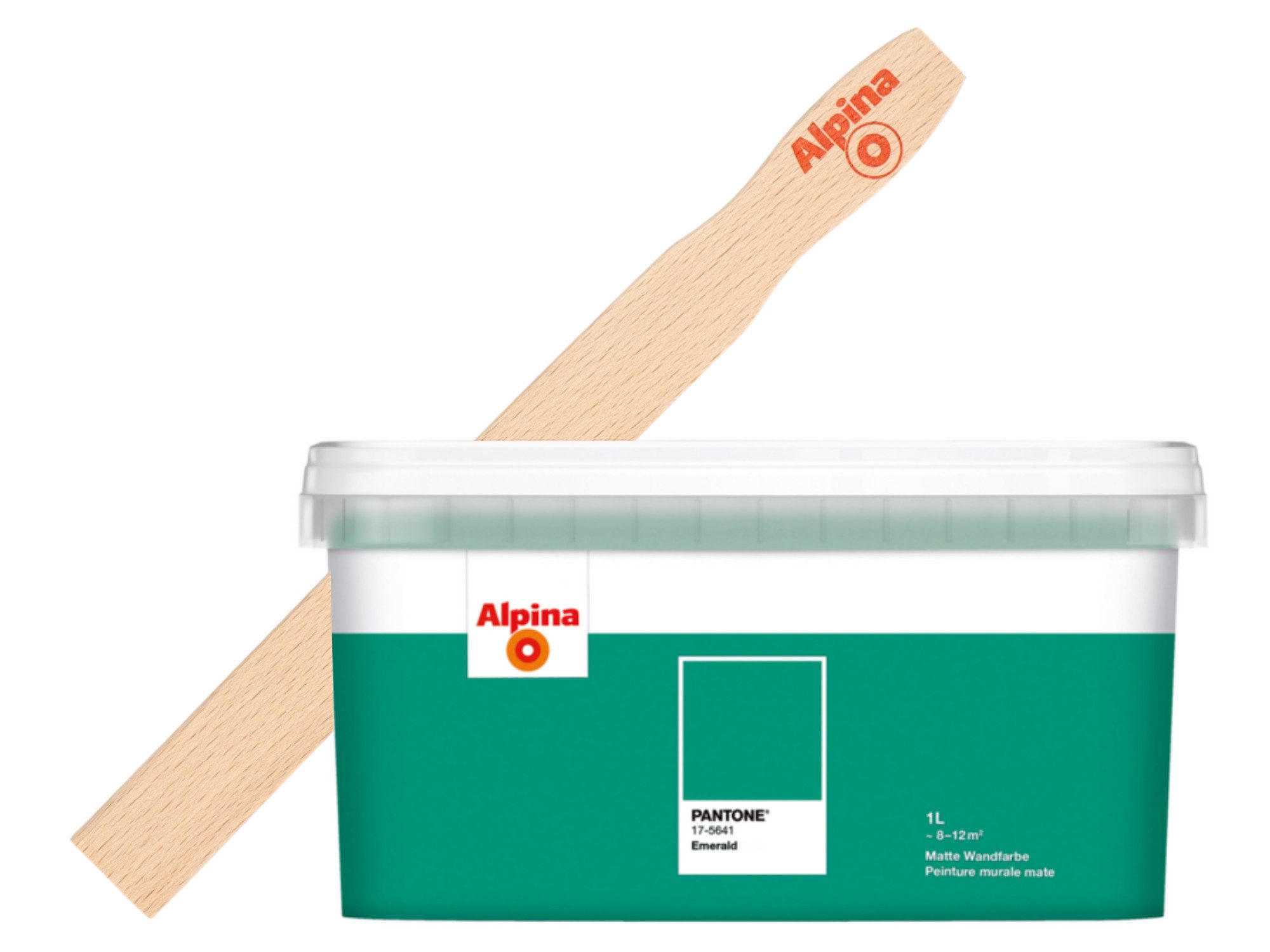 Alpina Wandfarbe Alpina PANTONE® 1L + Rührholz