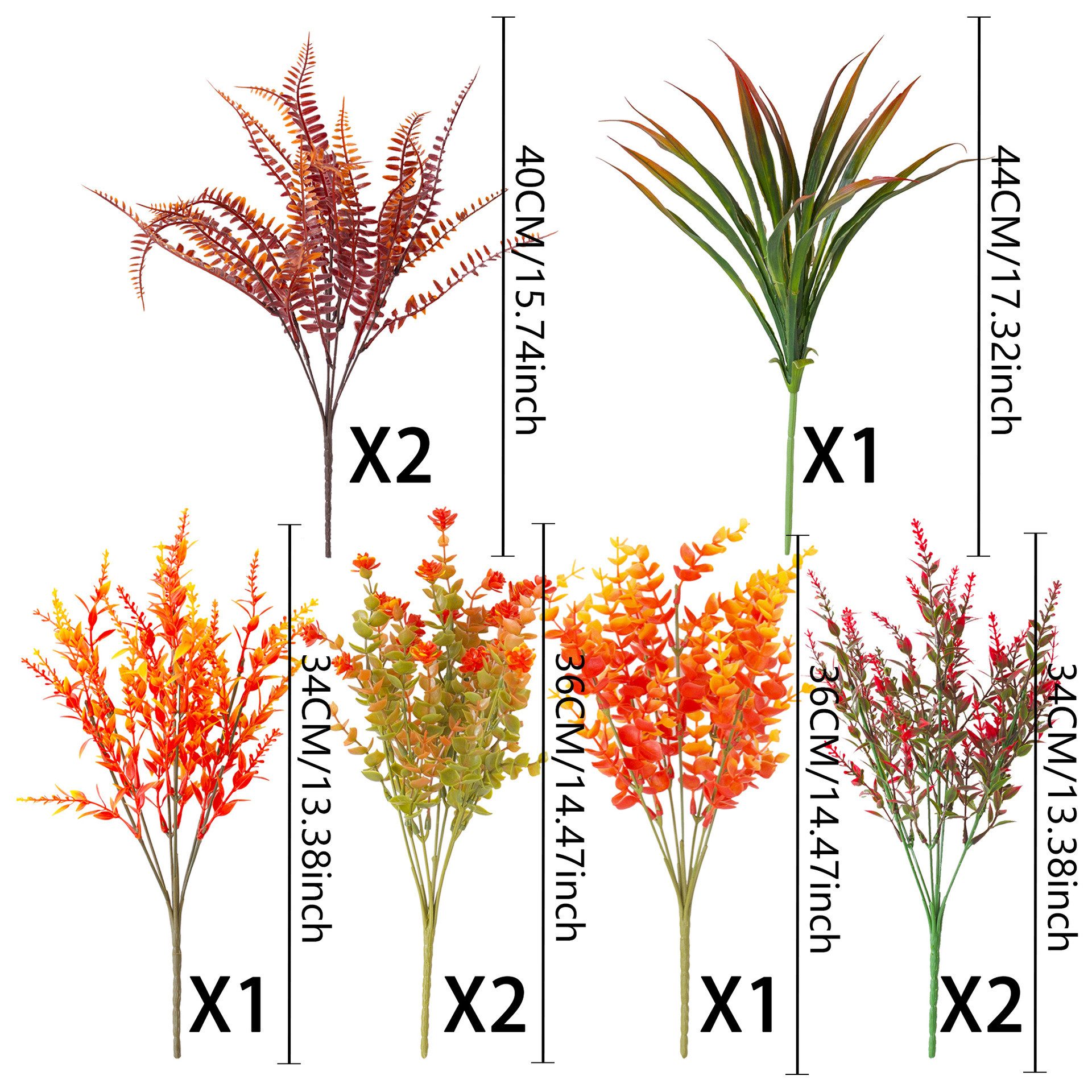 Kunstblumenstrauß 9 Bündel Künstliche Herbstblumen Künstlich Herbststrauß Kunstblumen, Bomiclss, für Herbstdeko Drinnen Draußen Garten – Bild 2 von 5