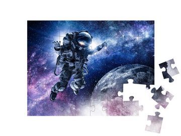 puzzleYOU Puzzle Astronaut auf Weltraummission, 48 Puzzleteile, puzzleYOU-Kollektionen Menschen, Astronaut
