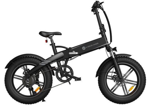 ADO E-Bike A20F Beast Fat Reifen, Pedelec klapprad, Fingerabdruck schloss, 7 Gang, Kettenschaltung, 522,00 Wh Akku, ebike Damen, herren, StVZO,akku 36v 14,5Ah,E-Mountainbike
