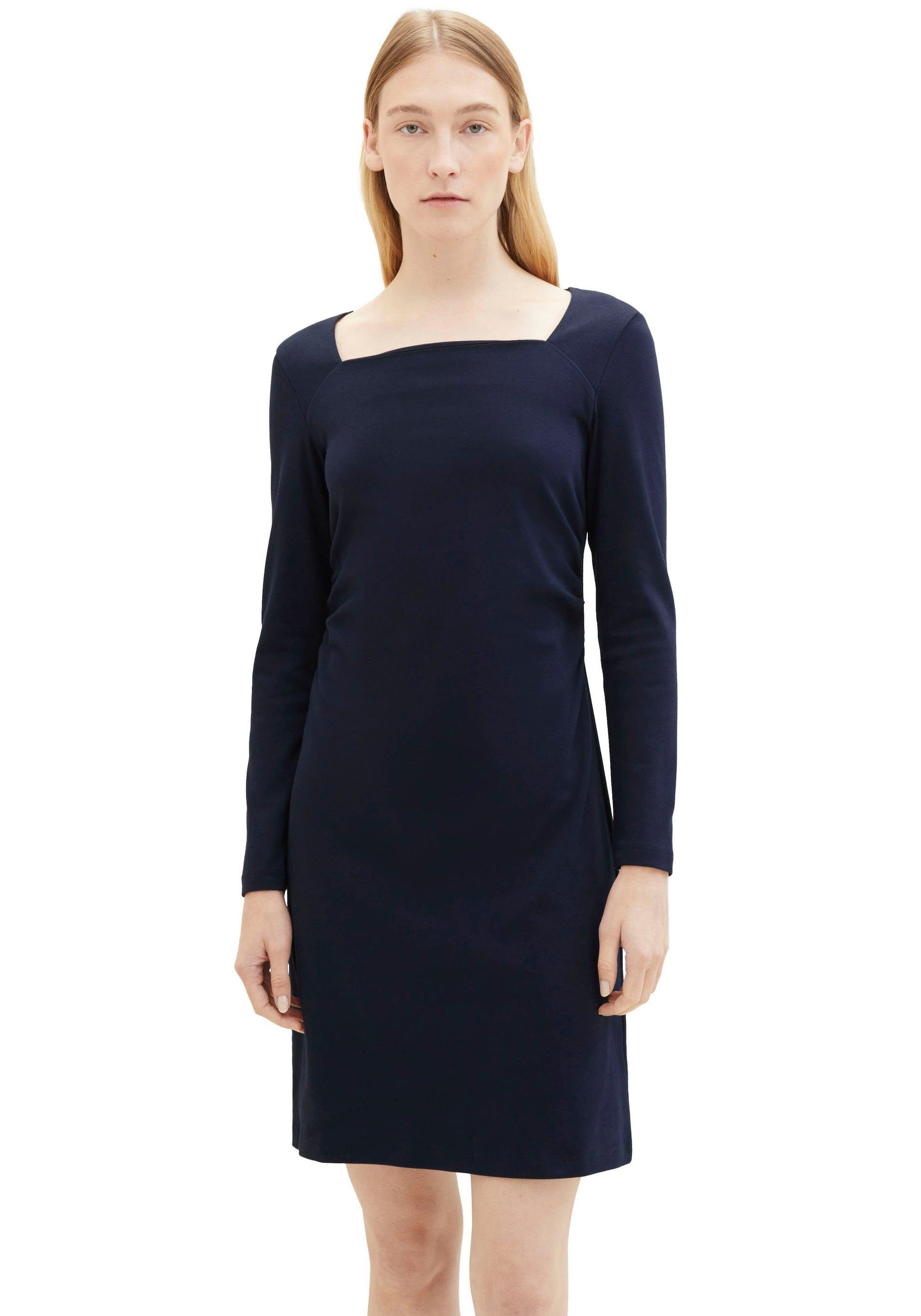TOM TAILOR Jerseykleid mit eckigem Ausschnitt günstig online kaufen