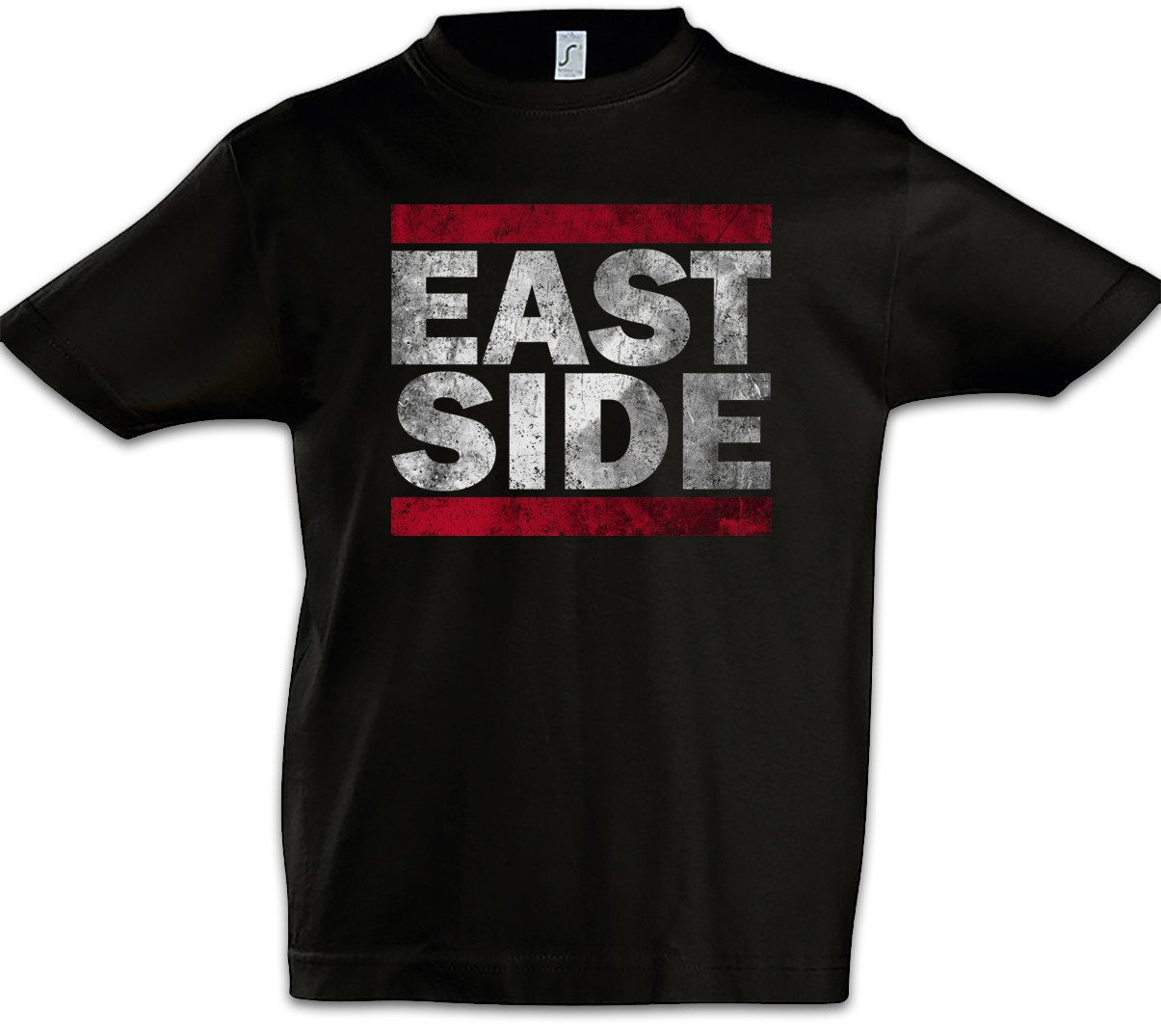 Print-Shirt East Side Kinder T-Shirt Ostseite Run Fun DMC Coast Ostküste Gangster