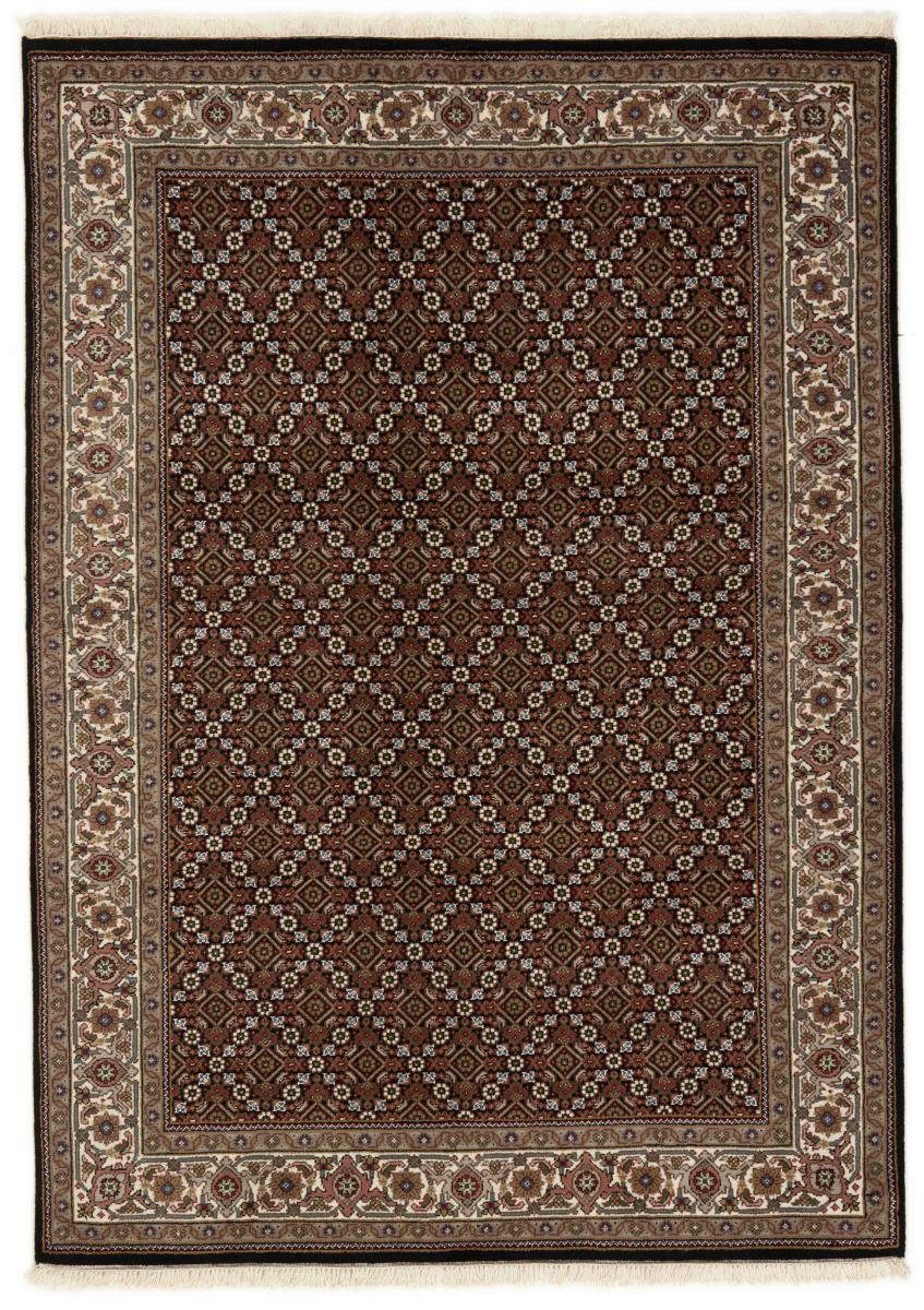 Orientteppich Indo Täbriz 141x198 Handgeknüpfter Orientteppich, Nain Trading, rechteckig, Höhe: 12 mm | Kurzflor-Teppiche