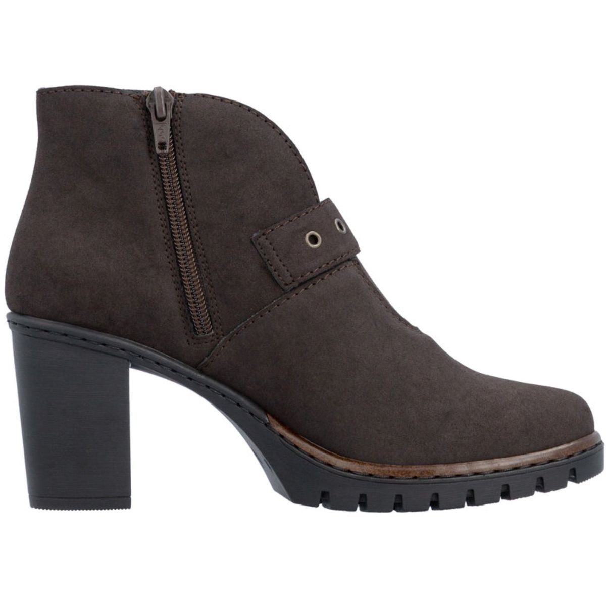 Rieker Y2586-25 Stiefelette Ankle Boot mit dekorativer Ringschnalle