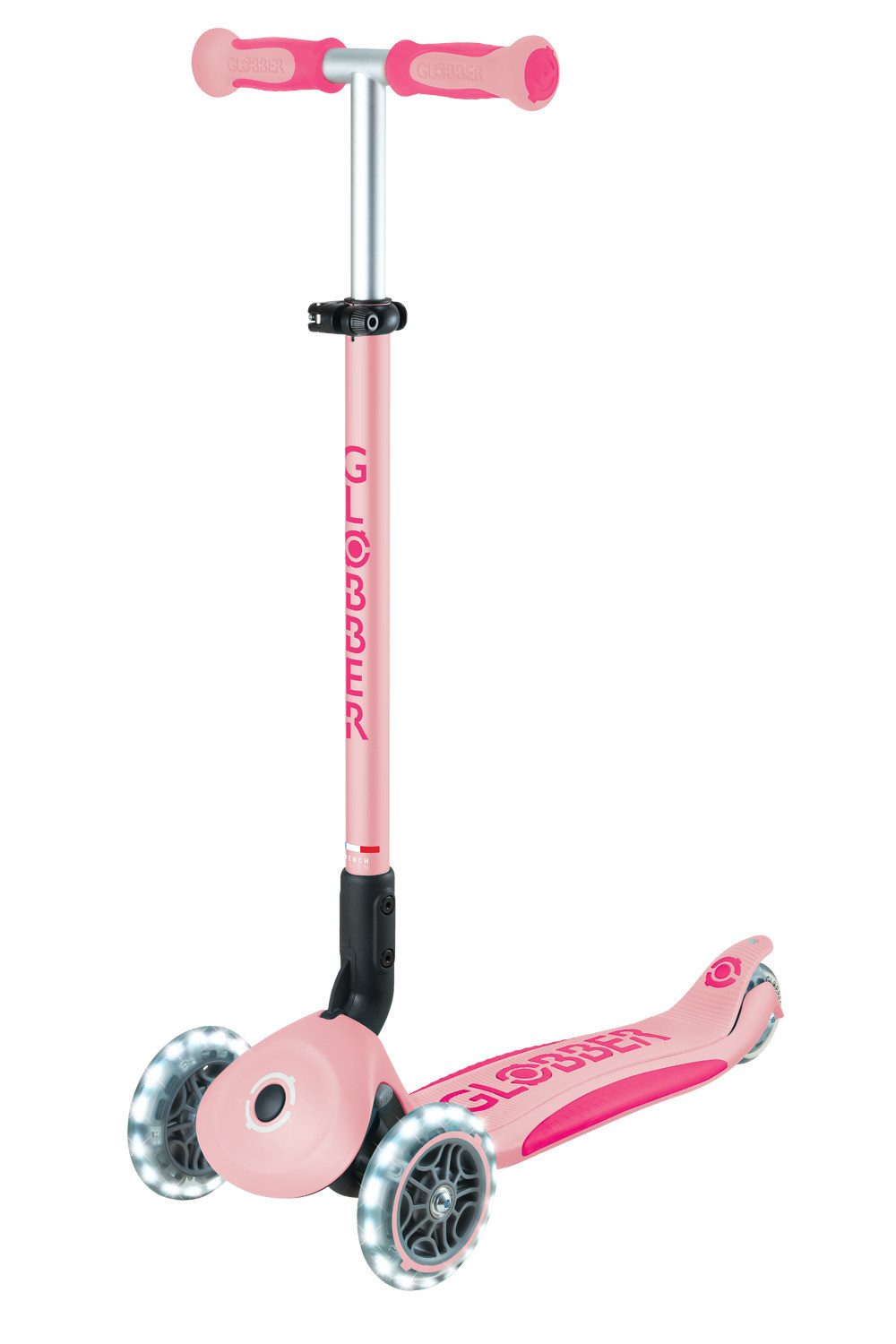 Globber Tretroller, Kinder- Scooter GO-UP DELUXE LIGHTS