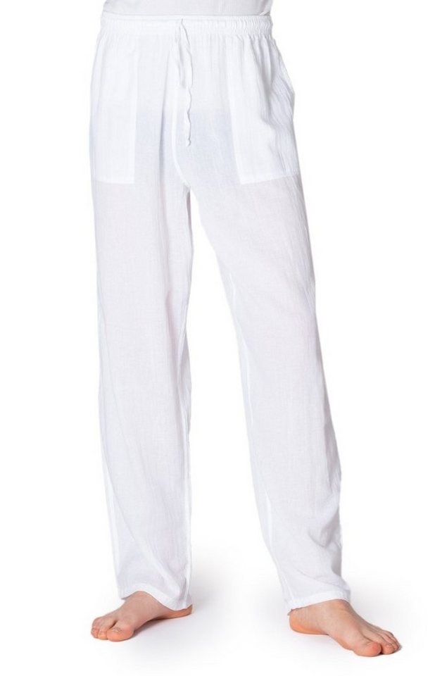 PANASIAM Stoffhose Sommerhose PaSalu extra dünner Stoff für die sehr heißen Tage 100% Baumwolle Unisex Freizeithose für Damen & Herren Relaxhose