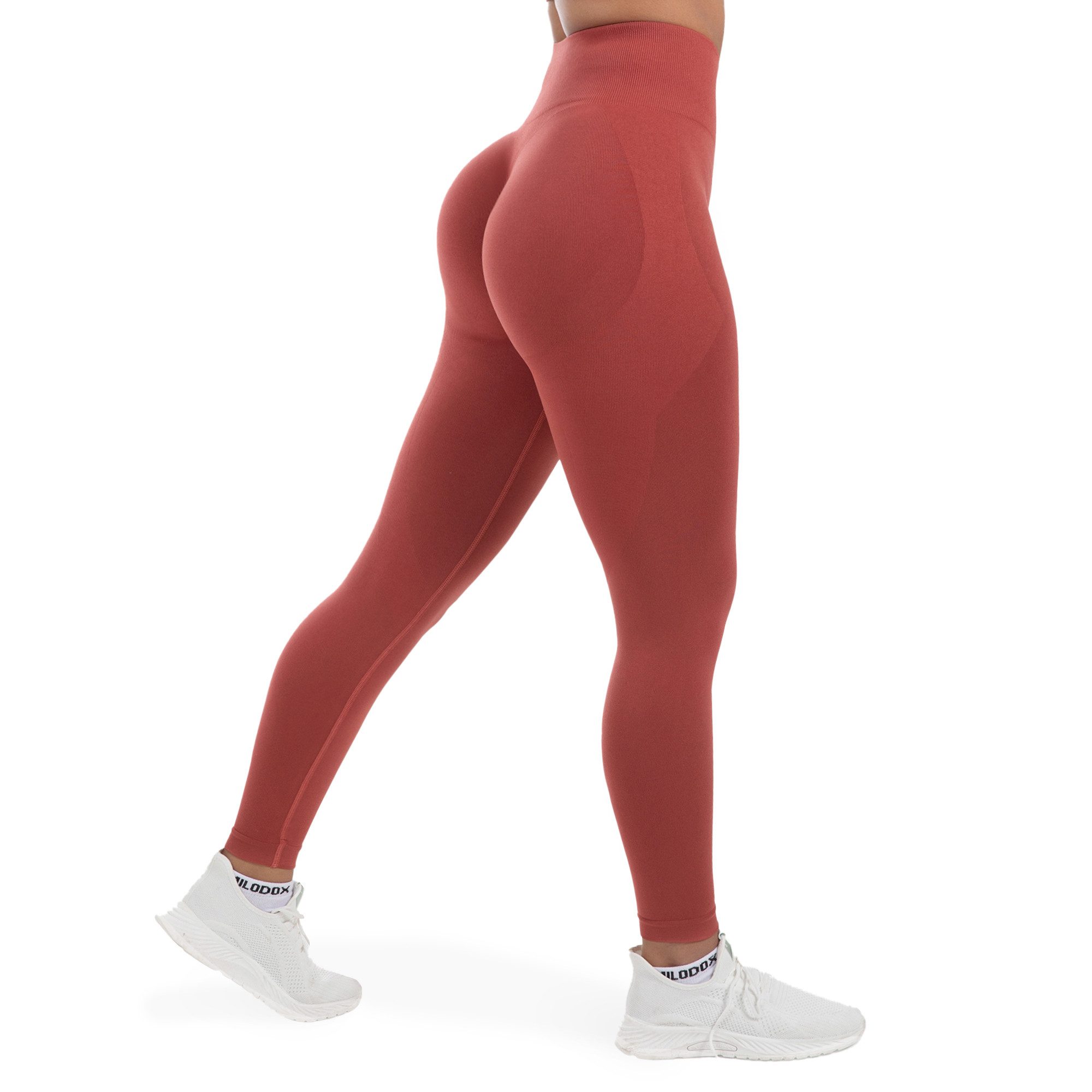 Smilodox Leggings Alira, Butt Lift Sporthose, Nahtlos High Waist V-Shape Sport Leggins Seamless Schweißabsorbierend Trainingshose, Blickdicht Sport Alltag