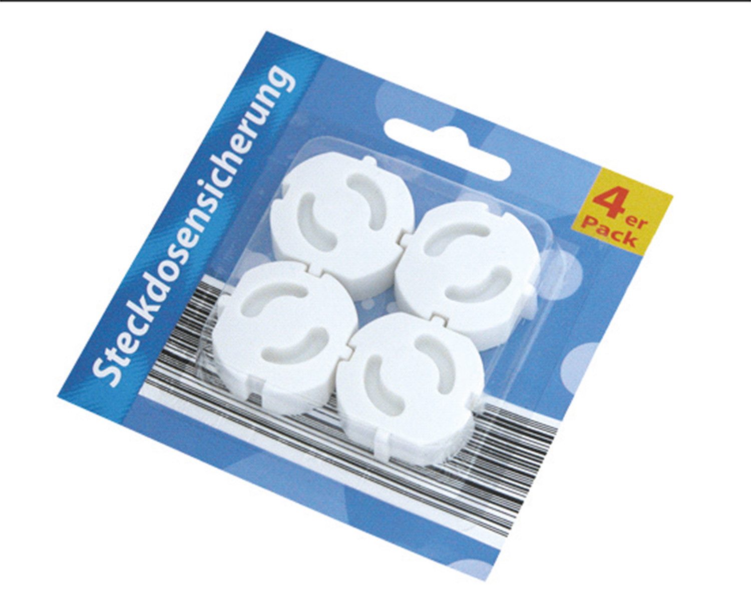 Global Partner Kindersicherung Steckdosensicherung, 4er Pack, Steckdosensicherung, Kindersicherung Steckdose, Steckdosenschutz, Stec