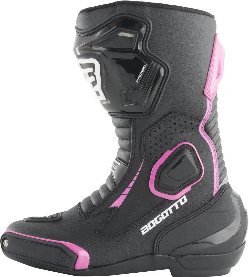 Bogotto Carta Race perforierte Damen Motorrad Stiefel Motorradstiefel