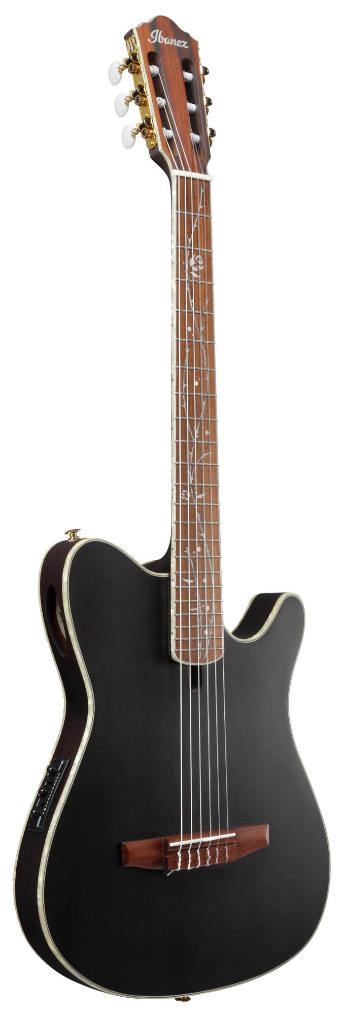 Ibanez Konzertgitarre Ibanez TOD10N-TKF Gitarre Transparent Black Flat, Packung