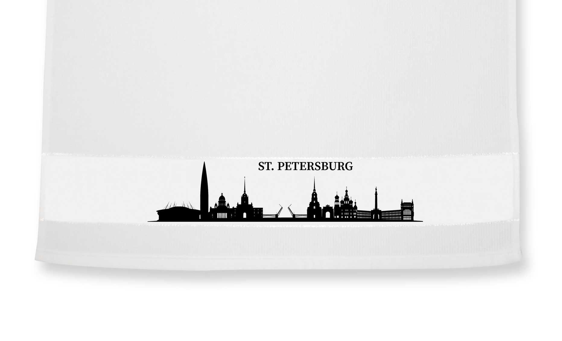 Petersburg Stadtmeister Skyline die Geschirrtuch St.
