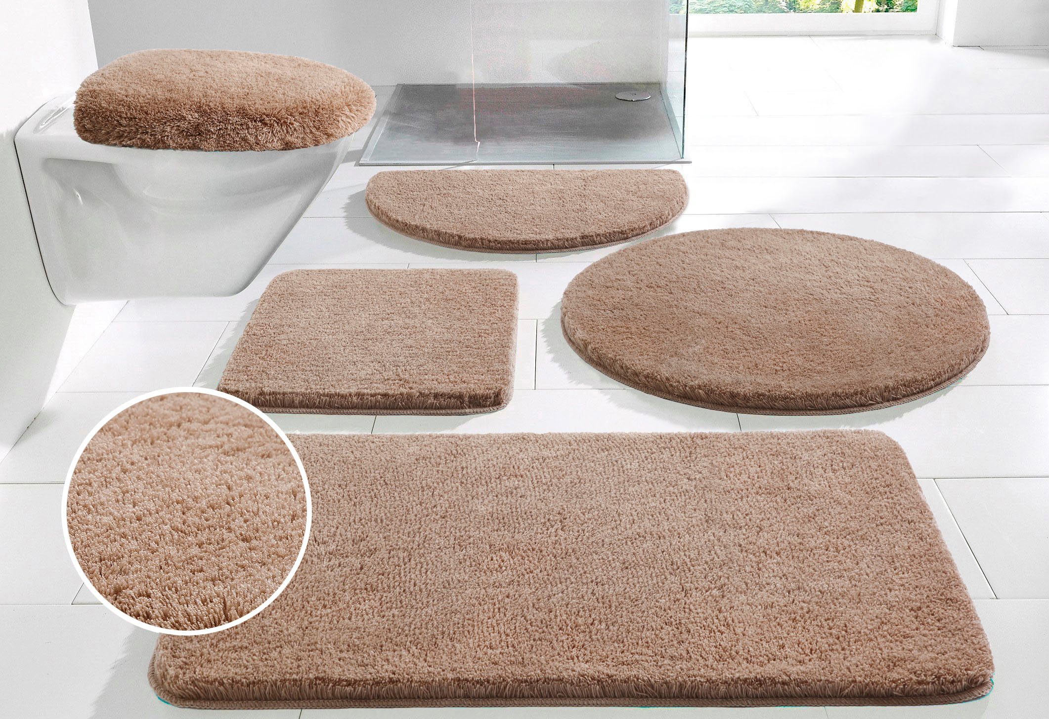 my home Badematte Merida, Badvorleger, Badezimmer günstig online kaufen