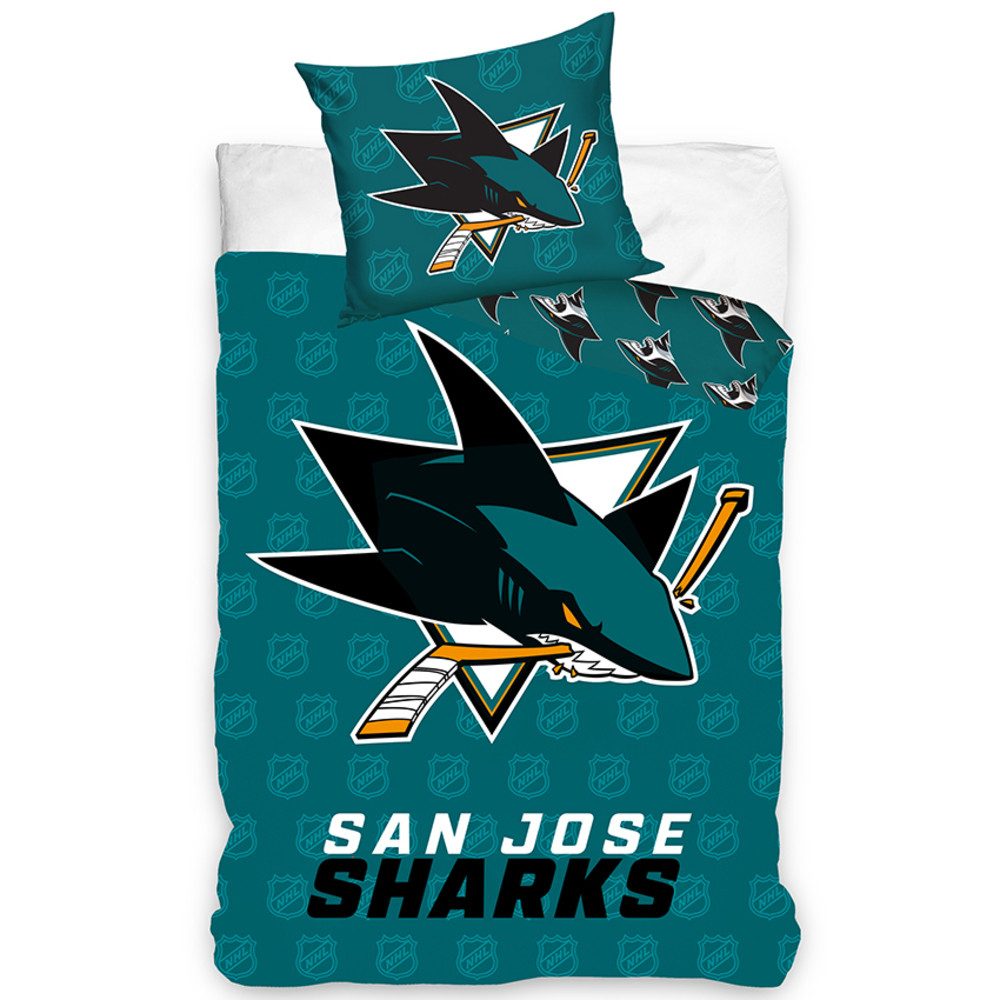 TipTrade Bettwäsche San Jose Sharks Bettwäsche 135 x 200 cm günstig online kaufen