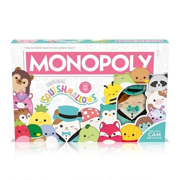 Winning Moves Spiel, Brettspiel Monopoly - Squishmallows, inklusive Plüschfigur