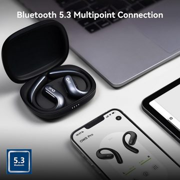 Oladance OWS Pro Open mit Multipoint-Verbindung bis zu 58 StundenWiedergabezeit In-Ear-Kopfhörer (Nahtlose Konnektivität ermöglicht schnelles Umschalten zwischen Geräten., inklusive Ladehülle, hochwertige 23 * 10mm Treiber)