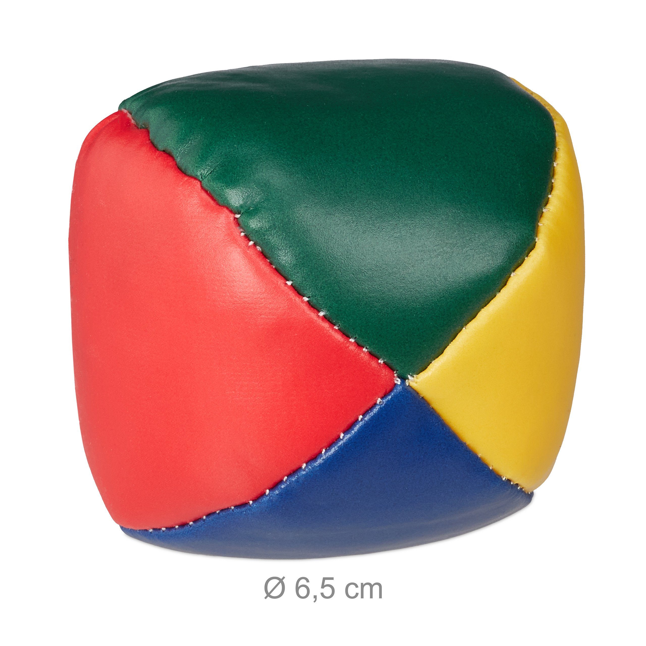 relaxdays Spielball Jonglierbälle 5er Set