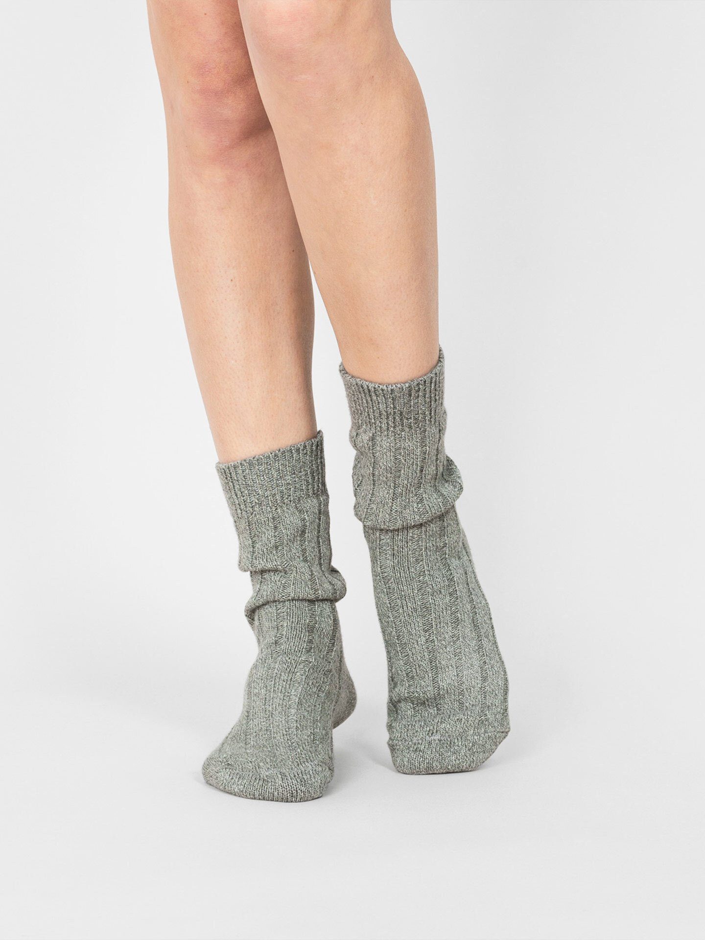 Erlich Textil Socken Astrid (2-Paar) moos