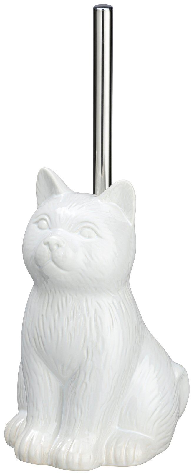 WENKO WC-Garnitur Cat Weiß, (1-tlg), Keramik