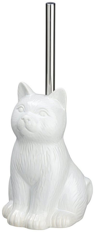 (1-tlg), WENKO WC-Garnitur Cat Keramik Weiß,
