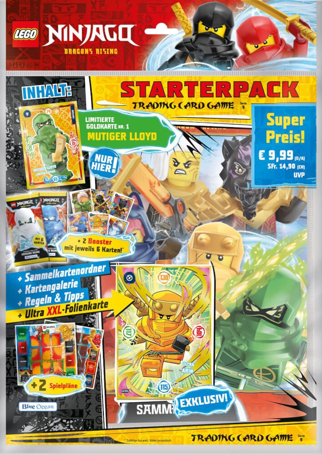 Top Media Sammelkarte Serie 8, Lego Ninjago Starter-Pack