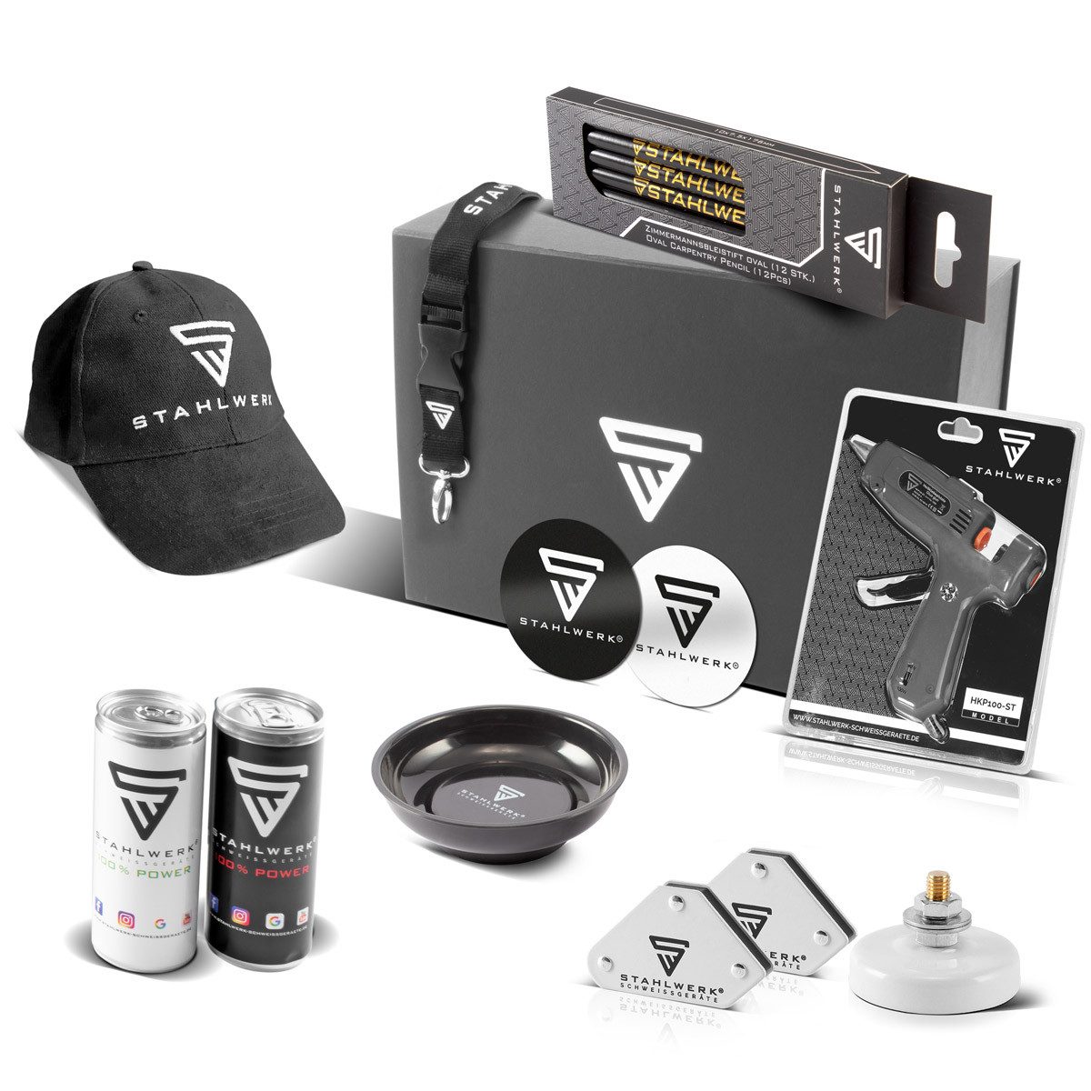 STAHLWERK Werkzeugset Merchandise Fan Paket, (Packung), Ideale Geschenkidee für alle STAHLWERK Fans - Umfangreiches Promopaket