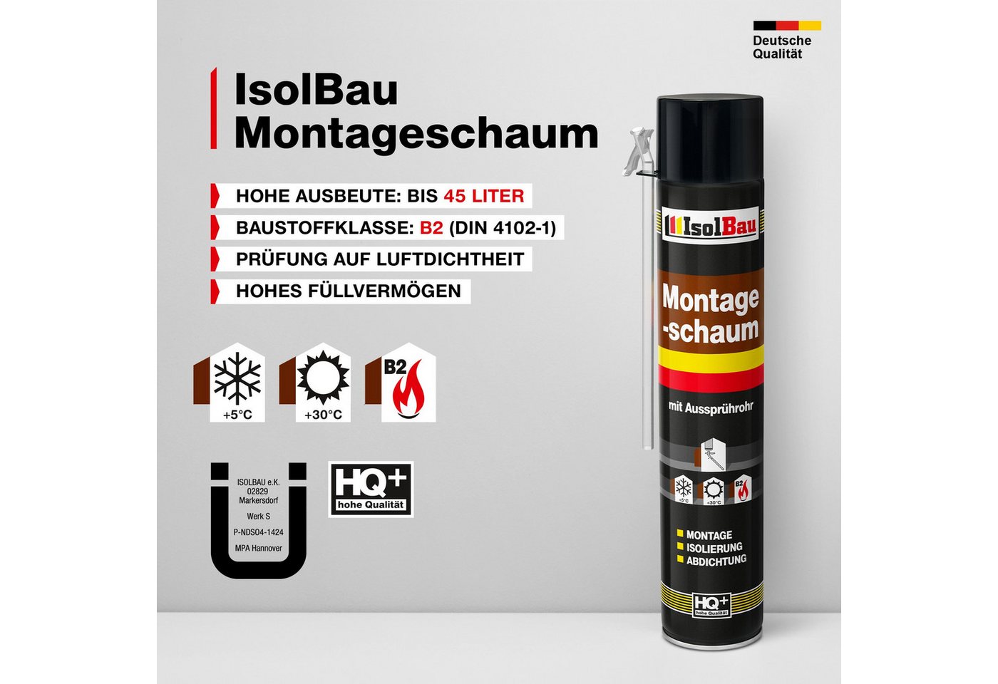 Thumbnail - None Montagekleber Montageschaum 36 Dose 750 ml PU Schaum mit Aussprührohr, Isolierung, PCV-Profile Holz und Holzwerksto...