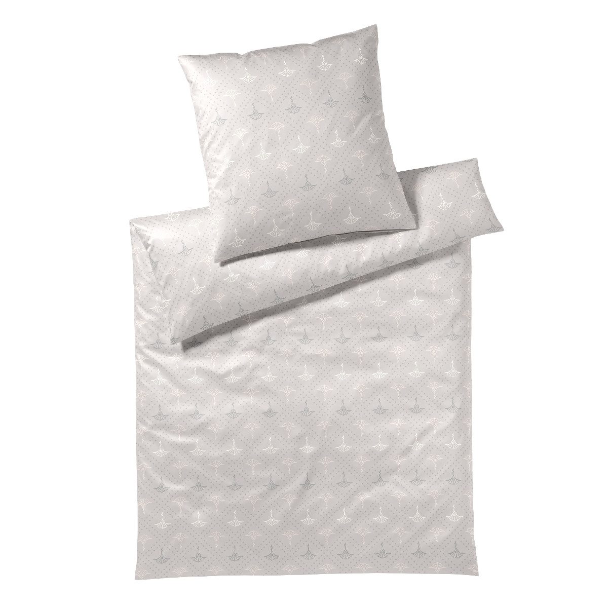 JOOP! Bettwäsche JOOP! Comfort Satin Bettwäsche 4117-9 Cornflower Charm stone 135x200, Comfort Satin, 2 teilig, Mit Reißverschluss
